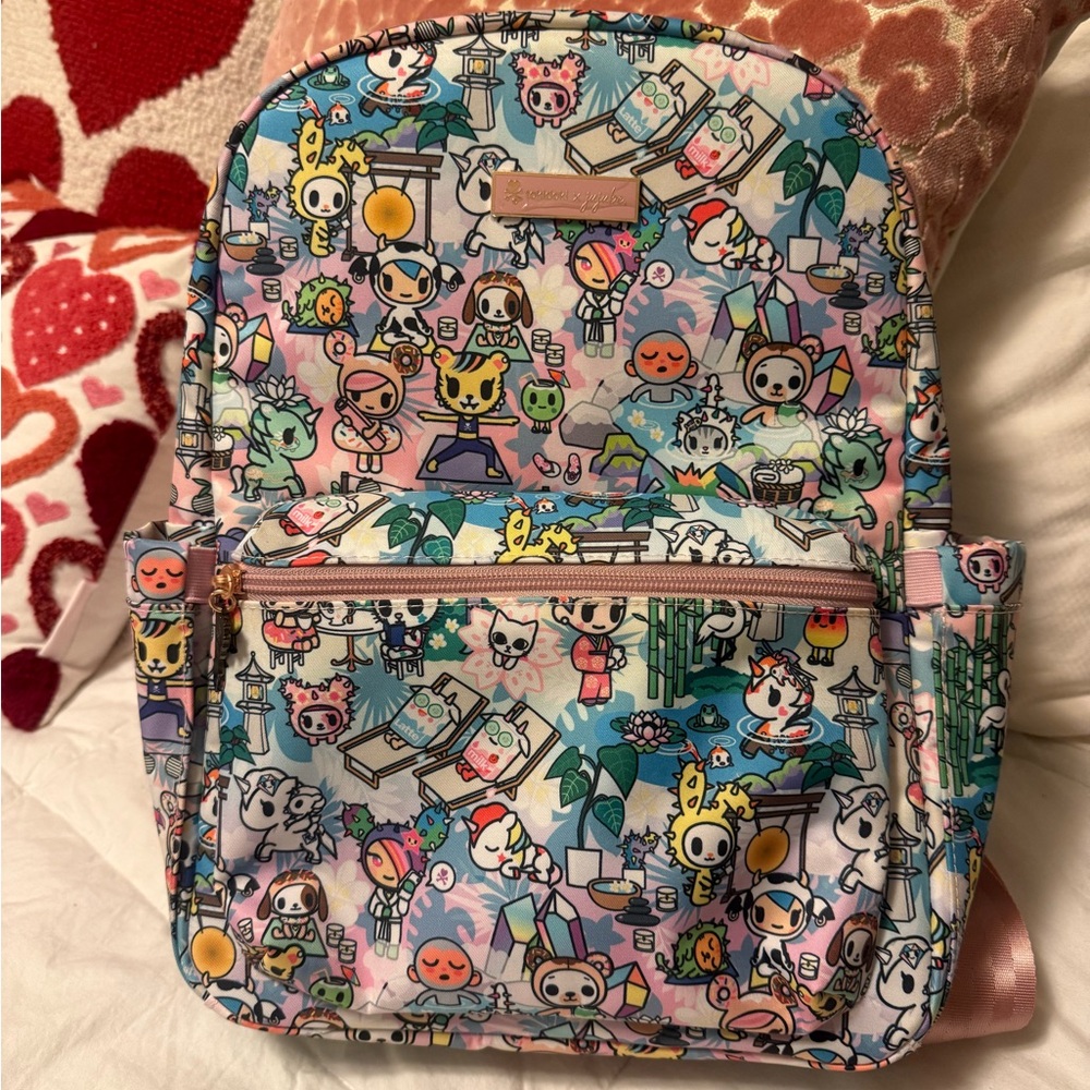 Jujube Colorful Character Print Backpack